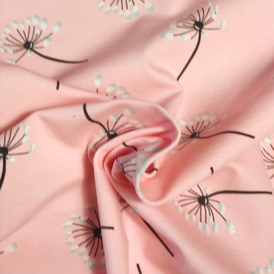 Jersey | Pusteblume mit Glitzer | hellrosa